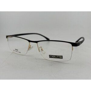 INCLINE - 2050 57-16-148 C4 Black & Gold Half Rim Eyeglass Frames